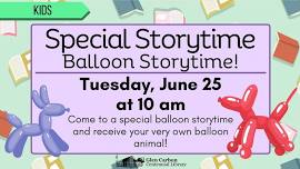 Special Storytime:  Balloons