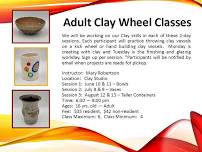 Adult Clay Wheel - Bowls at Pella Community Center
