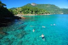 5-Hour Schooner Cruise in Ilha Grande: Enjoy Caipirinha, Tropical Fruits & Swim Stops at Blue Lagoon