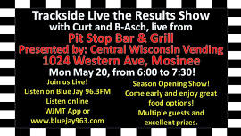 Trackside Live the Results Show from Pit Stop Bar & Grill