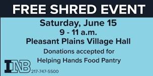Free Shred Event - Pleasant Plains, IL