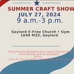 Gaylord E-Free Church Summer Craft Show