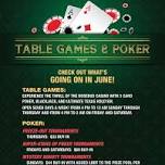 June Table Game Promotions — Rosebud Casino