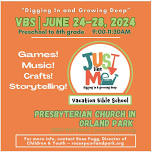 Vacation Bible School (VBS) - "Digging In and Growing Deep"