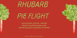 Rhubarb Pie Flight