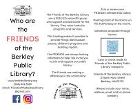 Friends of the Berkley Library monthly meeting