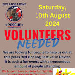 Give a Dog a Home Rescue - Attending Red Hot Dog Festival - in Dexter
