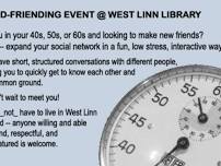 IN-PERSON Speed-Friending @ West Linn Library