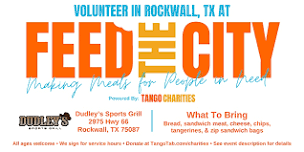 Feed The City Rockwall: Making Meals for People In Need