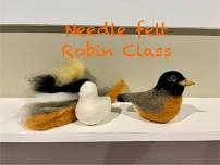 Needle Felt Robin Class