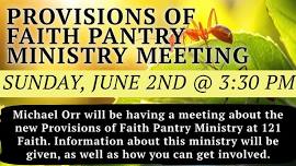 Provisions of Faith Pantry Ministry Meeting