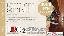 June 6th LBC LeRoy Social at Creekside!