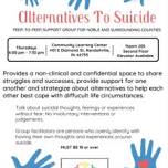 Alternatives to Suicide – Peer-to-peer support group for Noble & surrounding counties
