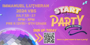 Immanuel Lutheran VBS-Start The Party