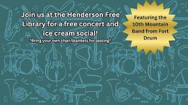 Summer Concert at the Library and Ice Cream Social