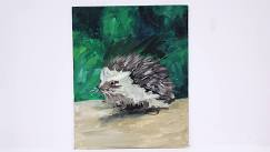 Intermediate Acrylic Painting – Hedgehog, Fri. June 14