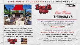 Live Music Thursdays with Steve Rosenbeck on Lane 19 Patio at Community Lanes- Thursday, May 30th