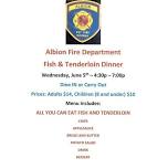 Albion Fire Department Fish & Tenderloin Dinner