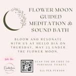 Flower Moon Guided Meditation & Sound Bath at Hello Dia