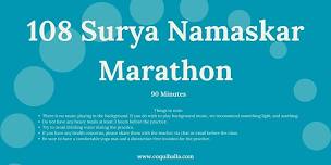 Challenge Yoga Skills - Online -108 Sun Salutations Marathon - Vail, CO