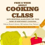 Free 8-week Adult Cooking Class