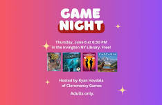 Free Tabletop & Board Game Night for Adults
