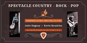 Spectacle Country - Rock - Pop avec le duo Julie Duguay et Kevin Boudrias