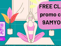 1st class is FREE-Yoga with Barbie- Low impact on knees and wrists