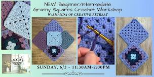 Introduction to Granny Squares -Crochet Workshop w/Amanda