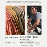 Create One-of-a-kind original T-shirts and Hats dyed with natural Japanese dyes