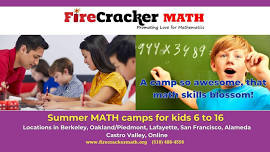 (July 1-3) Summer Math Camp for curious and challenge-loving kids ages 6 to 16.