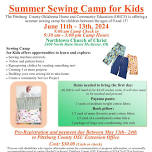 Youth Summer Sewing Camp