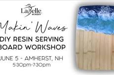 Makin' Waves With Resin: Diy Serving Board Workshop (Amherst)