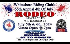 Whitesboro Riding Club's 66th Annual Rodeo