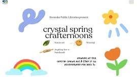 Crystal Spring Crafternoon: Anything But A Paintbrush