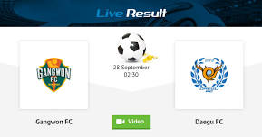 Gangwon FC - Daegu FC South Korea / K-League 1 September 28, 2024