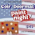Coir Doormat Paint Night