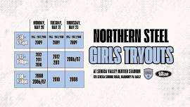 2024-25 Northern Steel Girls Tryouts