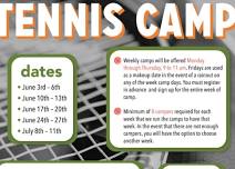 Summer Tennis Camp Broussard