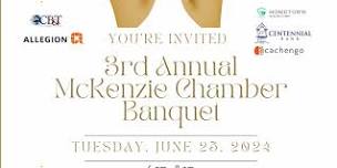 3rd Annual McKenzie Chamber of Commerce Banquet