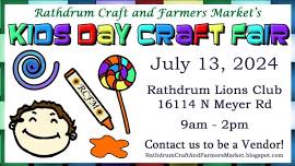Kids Day  Craft Show (Rathdrum Craft and Farmers Market)