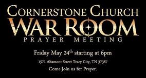 Cornerstone Church War Room Prayer Meeting