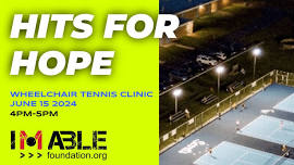Hits for Hope Wheelchair Tennis Clinic