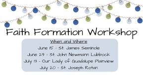Faith Formation Workshop - Snyder Deanery