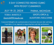 3 Day Connected Riding Clinic with Peggy Cummings