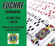 Euchre Tournament - Wall Lake Lions Club