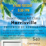 Great Lakes beach glass art class #3