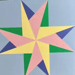 Barn Quilt Painting - Twisted Star
