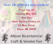 Albion Bicentennial Craft & Vendor Fair - Memorial Day Weekend
