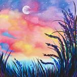 Paint Nite: Moonlit Wheat Field